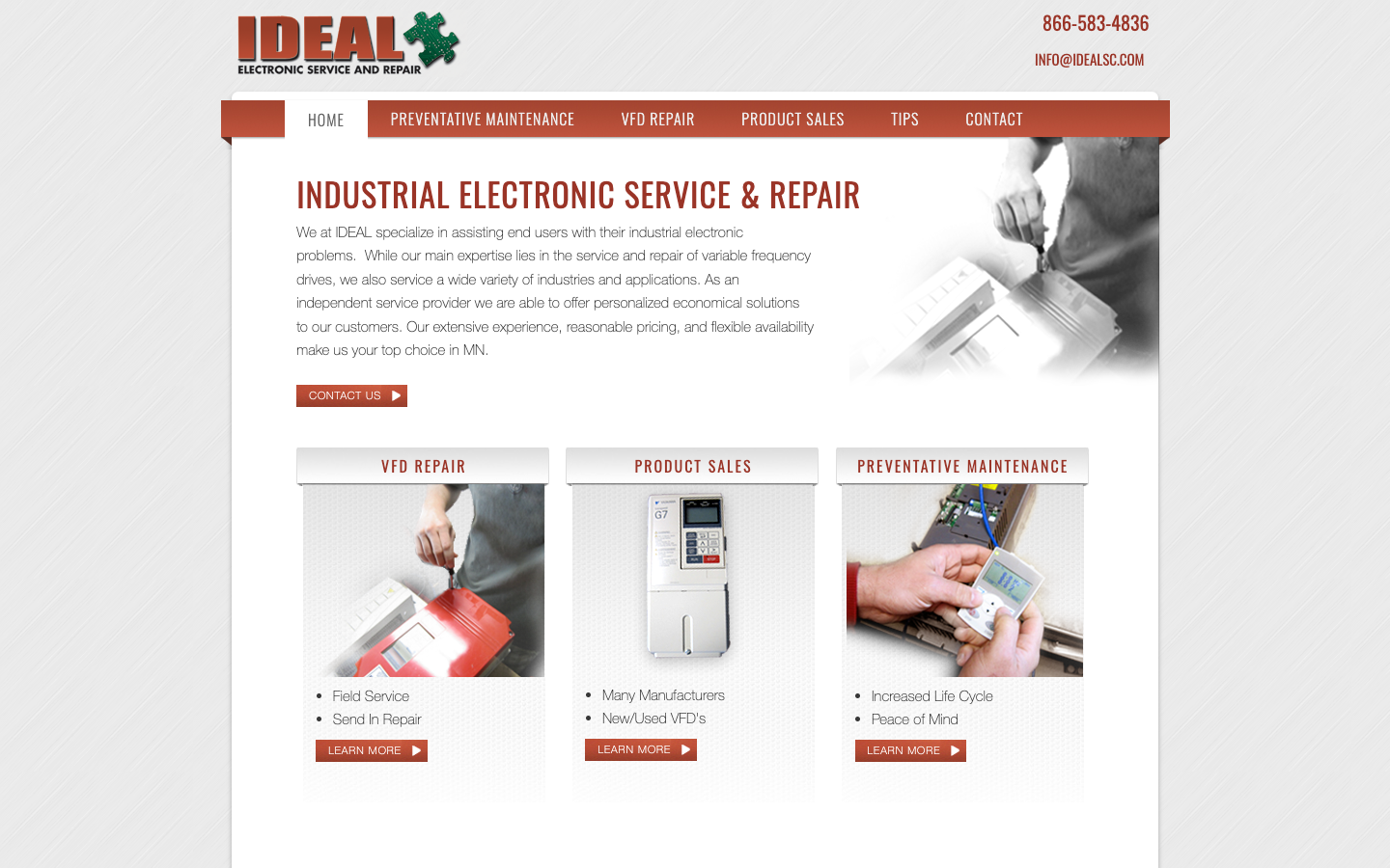 Ideal Service Inc — original website